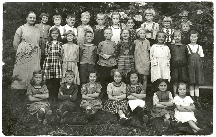 Waldorfschule Stuttgart, Klassenfoto Heydebrand, 1920er-Jahre. (Foto: Rudolf Steiner Archiv)
