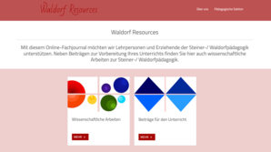 Front der Waldorf-Resources-Seite (Foto: PädSek)