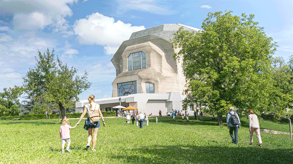 Westansicht Goetheanum (Bild: Goetheanum/Xue Li) Westansicht Goetheanum (Bild: Goetheanum/Xue Li)